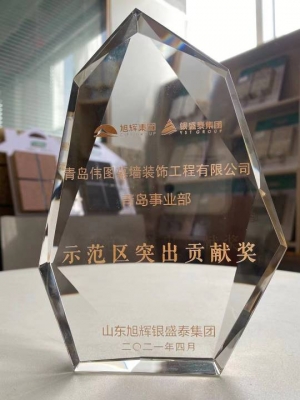 喜报：kaiyun开云官方网页版 获得山东旭辉银盛泰集团-示范区突出贡献奖！